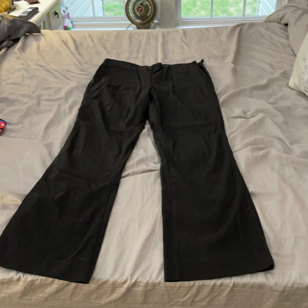 Lilly Pulitzer side zip black straight leg pants